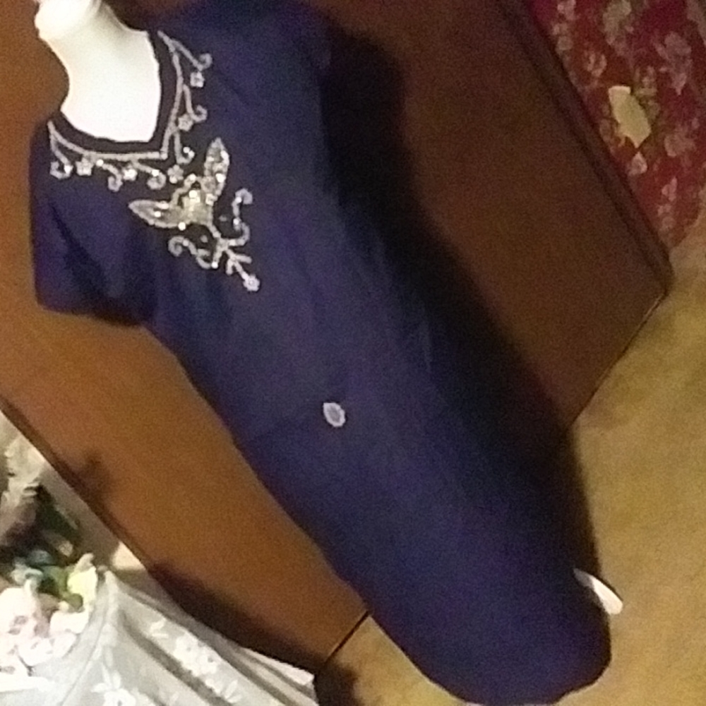 purple dress
